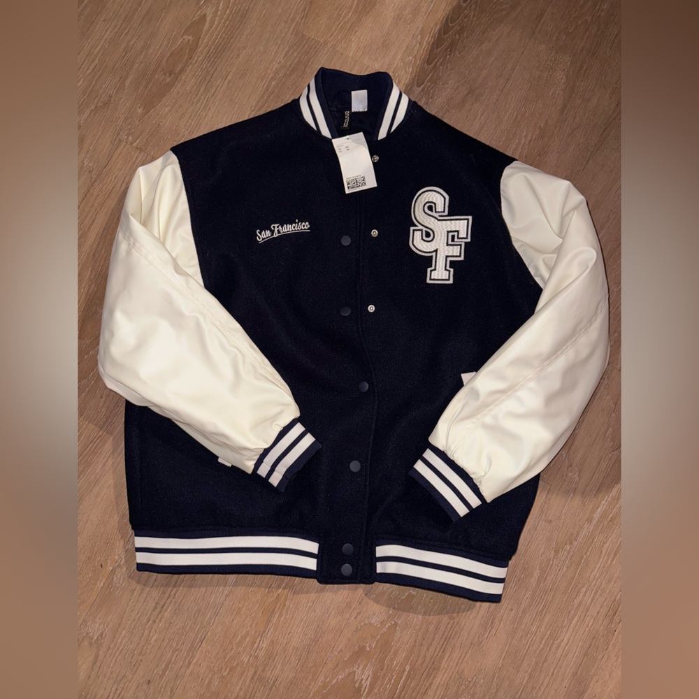 h&m varsity jacket - oversized fit